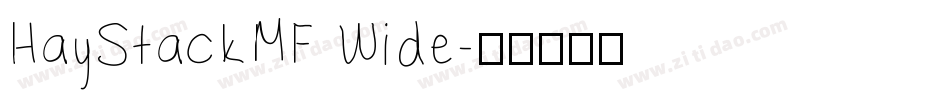HayStackMF Wide字体转换